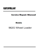 Caterpillar Cat 962G Wheel Loader (Prefix 5AS) Service Repair Manual (5AS00001 and up)
