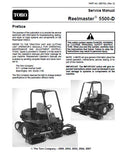 Toro Reelmaster 5500D Mower Service Repair Manual