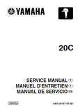 YAMAHA 20C OUTBOARD Service Repair Manual