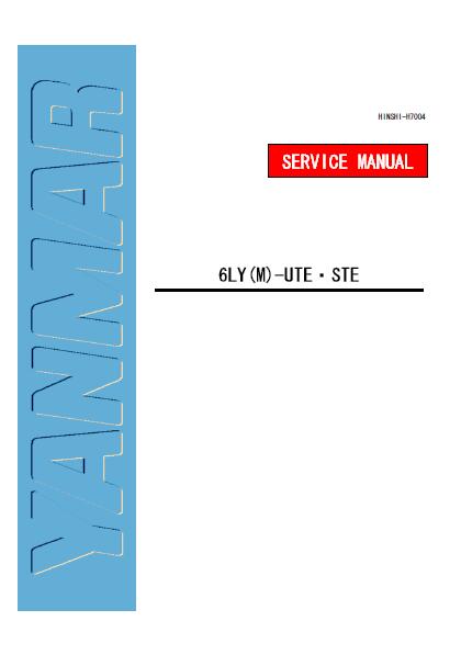 Yanmar 6LY(M)-STE Marine Diesel Engine Service Repair Manual