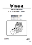 Bobcat S70 Skid Steer Loader Service Repair Manual (S/N A3W611001 and Above)