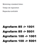 Deutz Fahr Agrofarm 85 Tractor Parts Catalogue Manual