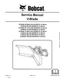 Bobcat V-Blade 108 Service Repair Manual S/N 084200101 AND Above
