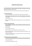 Takeuchi TB070 Compact Excavator Operator manual