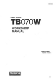 Takeuchi TB070W Compact Excavator Service Repair Workshop Manual