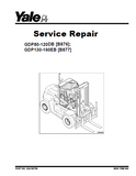 YALE (B877) GDP140EB LIFT TRUCK Service Repair Manual