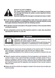 Takeuchi TB28FR Mini Excavator Operator manual (Serial No. 12820004 and up)
