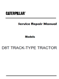 Caterpillar Cat D8T TRACK-TYPE TRACTOR Dozer Bulldozer (Prefix FMC) Service Repair Manual (FMC00001 and up)