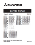 MITSUBISHI FGC20N HO FORKLIFT TRUCKS CHASSIS, MAST AND OPTIONS Service Repair Manual SN：AF90-0001-UP