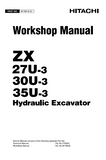 HITACHI ZAXIS 30U-3, 30U-3F EXCAVATOR Service Repair Manual