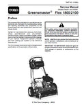 Toro Greensmaster Flex 2100 (Model 04040) Service Repair Manual