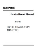 Caterpillar Cat D6R III TRACK-TYPE TRACTOR (Prefix MTJ) Service Repair Manual (MTJ00001 and up)