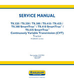 New Holland T8.350 CVT TIER 2 Tractor Service Repair Manual [ZJRE04001- ]