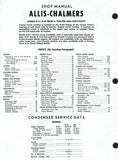 Allis Chalmers MODELS D-21, D-21 SERIES II Tractor Service Repair Manual
