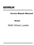 Caterpillar Cat 994K Wheel Loader (Prefix SMX) Service Repair Manual (SMX00001 and up)