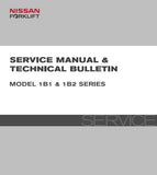 Nissan Forklift Electric 1B2 Series Service Repair Manual