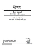 Daewoo Doosan DX140LC-3 Excavator Service Repair Manual Serial Number 1001 and Up
