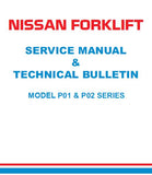 Nissan Forklift Electric P01 Series Service Repair Manual