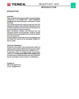 Terex Telelift 4017 Telescopic handler Service Repair Manual