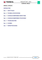 Terex Telelift 4514 Telescopic handler Service Repair Manual