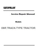 Caterpillar Cat D6R TRACK-TYPE TRACTOR (Prefix 4TR) Service Repair Manual (4TR00001 and up)