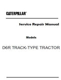 Caterpillar Cat D6R TRACK-TYPE TRACTOR (Prefix 8TM) Service Repair Manual (8TM00001 and up)