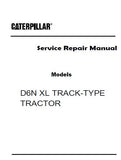 Caterpillar Cat D6N XL TRACK-TYPE TRACTOR (Prefix PER) Service Repair Manual (PER00001 and up)