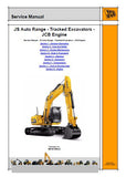 JCB JS130 Tracked Excavator Service Repair Manual SN: 01786463 to 01786863