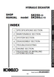 Kobelco SK260LC-10 HYDRAULIC EXCAVATOR Service Repair Manual