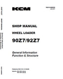 Kawasaki 92Z7 WHEEL LOADER Service Repair Manual