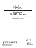 Daewoo Doosan DX140LCR-3 Excavator Service Repair Manual (Serial Number 1001 and Up)