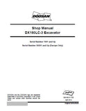 Daewoo Doosan DX160LC-3 Excavator Service Repair Manual Serial Number 1001 and Up