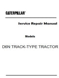 Caterpillar Cat D6N TRACK-TYPE TRACTOR (Prefix CCG) Service Repair Manual (CCG00001 and up)