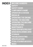 HITACHI ZAXIS 120-3 Class Hydraulic EXCAVATOR Operator manual SN:080001 and up