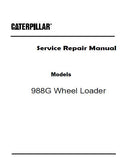 Caterpillar Cat 988G Wheel Loader (Prefix BNH) Service Repair Manual (BNH00001 and up)