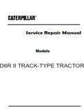 Caterpillar Cat D6R II TRACK-TYPE TRACTOR (Prefix BPS) Service Repair Manual (BPS00001-00500)