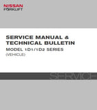 Nissan Forklift Internal Combustion 1D1 Series Service Repair Manual