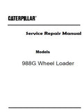 Caterpillar Cat 988G Wheel Loader (Prefix 2TW) Service Repair Manual (2TW00001 and up)