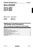 Komatsu D21A-8E0 Dozer Bulldozer Service Repair Manual (SN: 90001 and up)