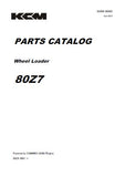 Kawasaki 80Z7 WHEEL LOADER Parts Catalogue Manual (Serial No. 80C6-5001 and up)