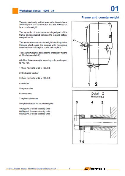 Still R50 15 Still Electric Fork Truck Forklift R50-15 Series Service Repair Manual ...