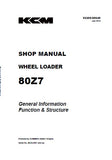 Kawasaki 80Z7 WHEEL LOADER Service Repair Manual (Serial No. 80C6-3001 and up)
