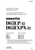 Komatsu D65PX-12 Dozer Bulldozer Service Repair Manual (S/N 60001 and up)