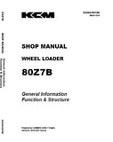 Kawasaki 80Z7B WHEEL LOADER Service Repair Manual (Serial No. 80C8-5001 and up)