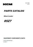 Kawasaki 85Z7 WHEEL LOADER Equipment Components Parts Catalogue Manual