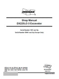 Daewoo Doosan DX225LC-3 Excavator Service Repair Manual Serial Number 1001 and Up
