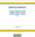New Holland T4030N Tractor Service Repair Manual