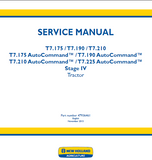 New Holland T7.175 AutoCommand Stage IV Tractor Service Repair Manual