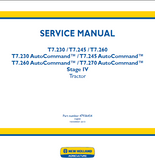 New Holland T7.245 AutoCommand Tractor Service Repair Manual