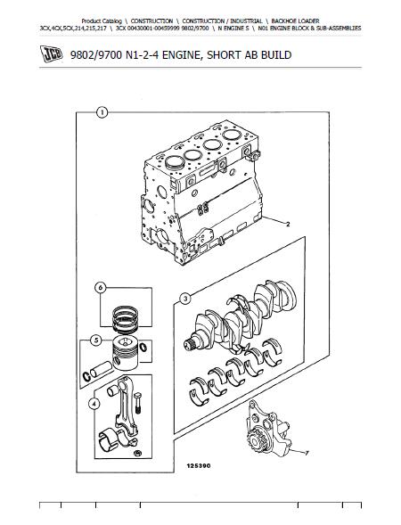 JCB 3CX BACKOHE LOADER Parts Catalogue Manual (Serial Number: 00430001-00459999)